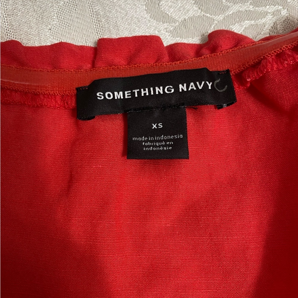 - Something Navy Red Blouse size XS - Picture 10 of 10